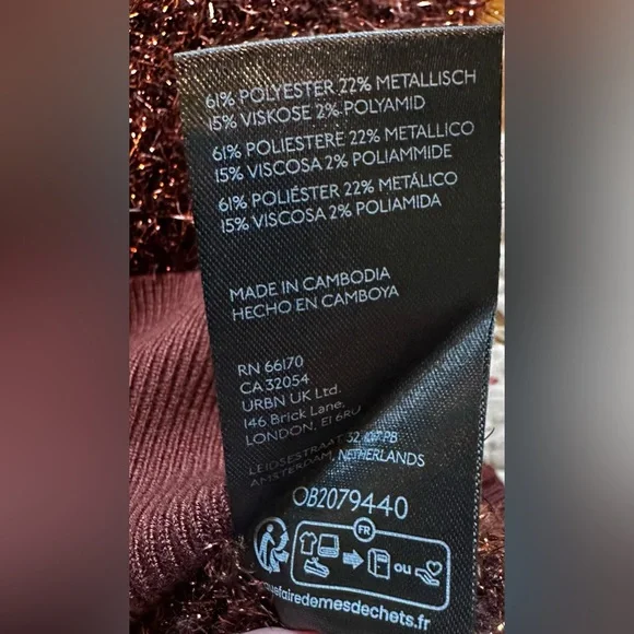 Anthropologie Violetta Tinsel Sweater By Maeve - Picture 8 of 9